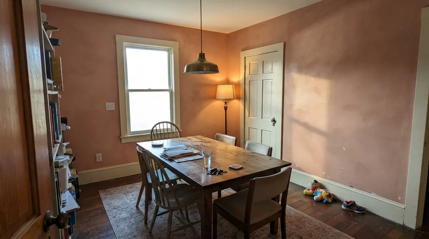 Valspar Venetian Plaster in a real room