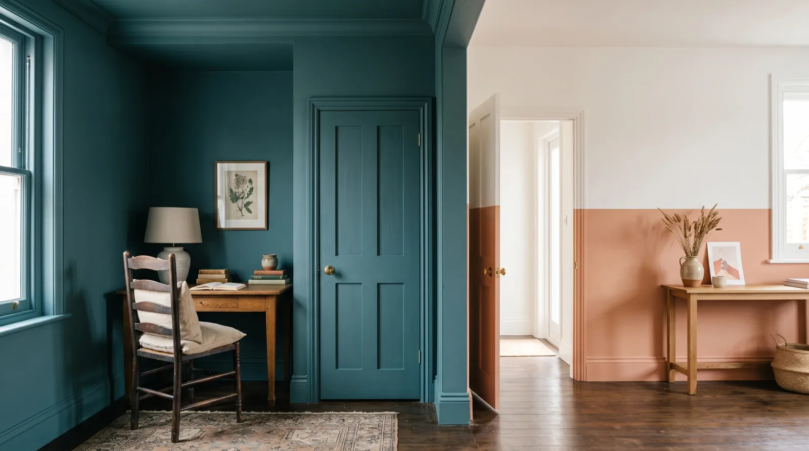 Color Drenching vs Color Blocking