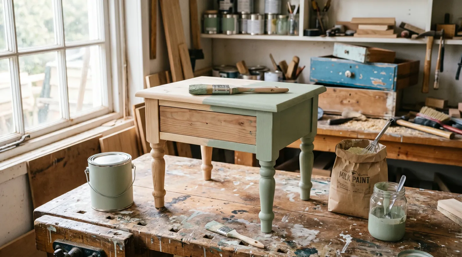General Finishes Milk Paint vs Traditional Milk Paint