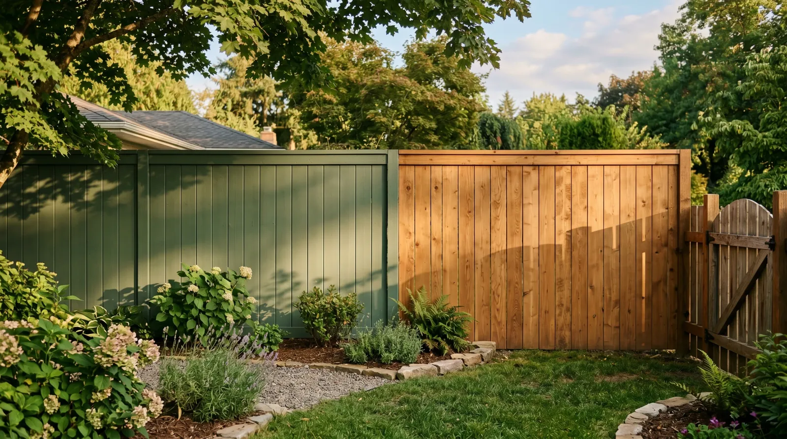 Painting vs Staining a Fence