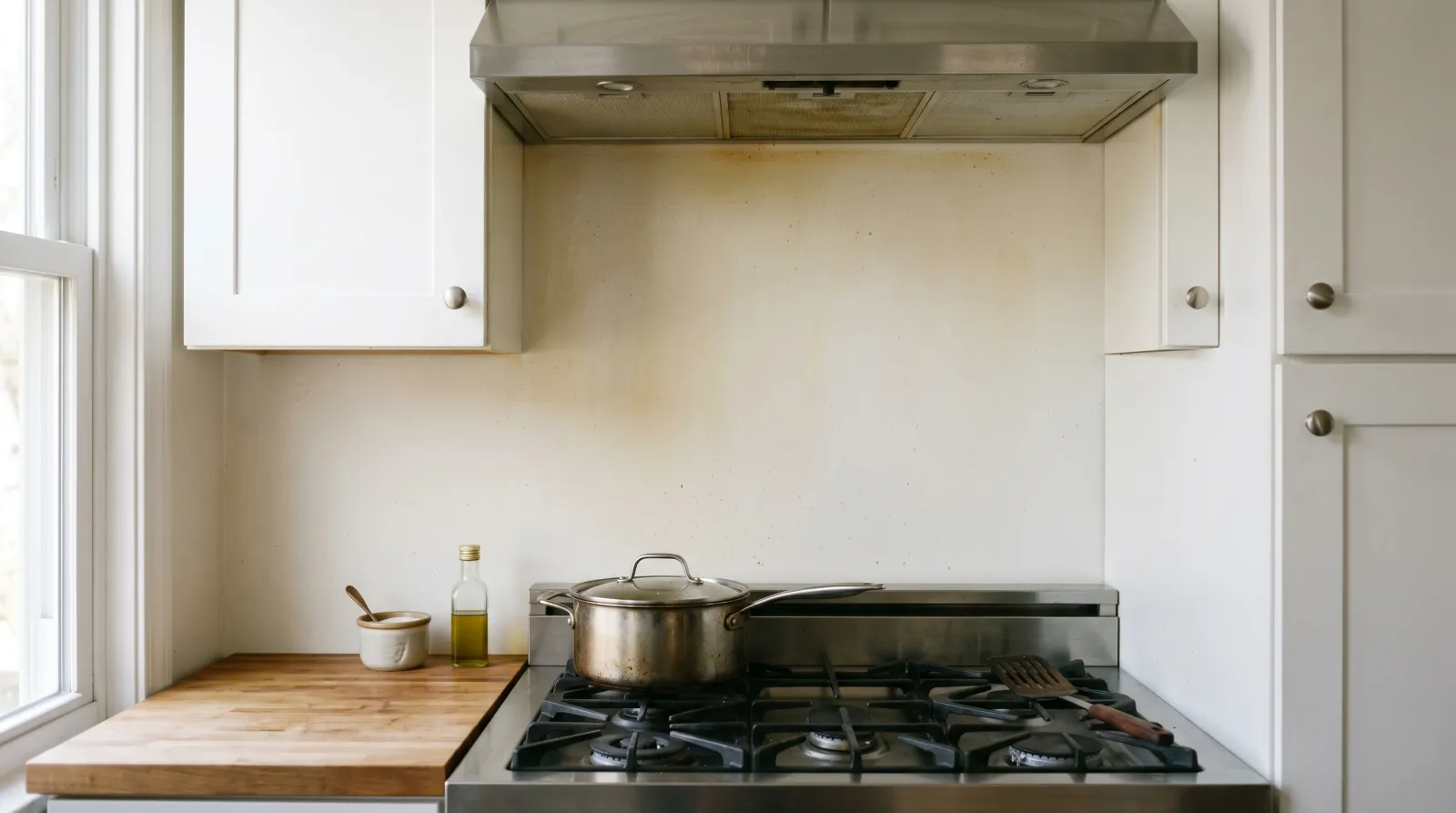 How to Paint Over Grease Stains in a Kitchen