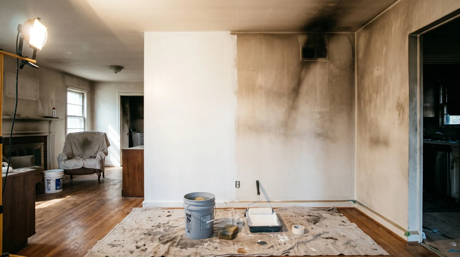 How to Paint Over Smoke Damage
