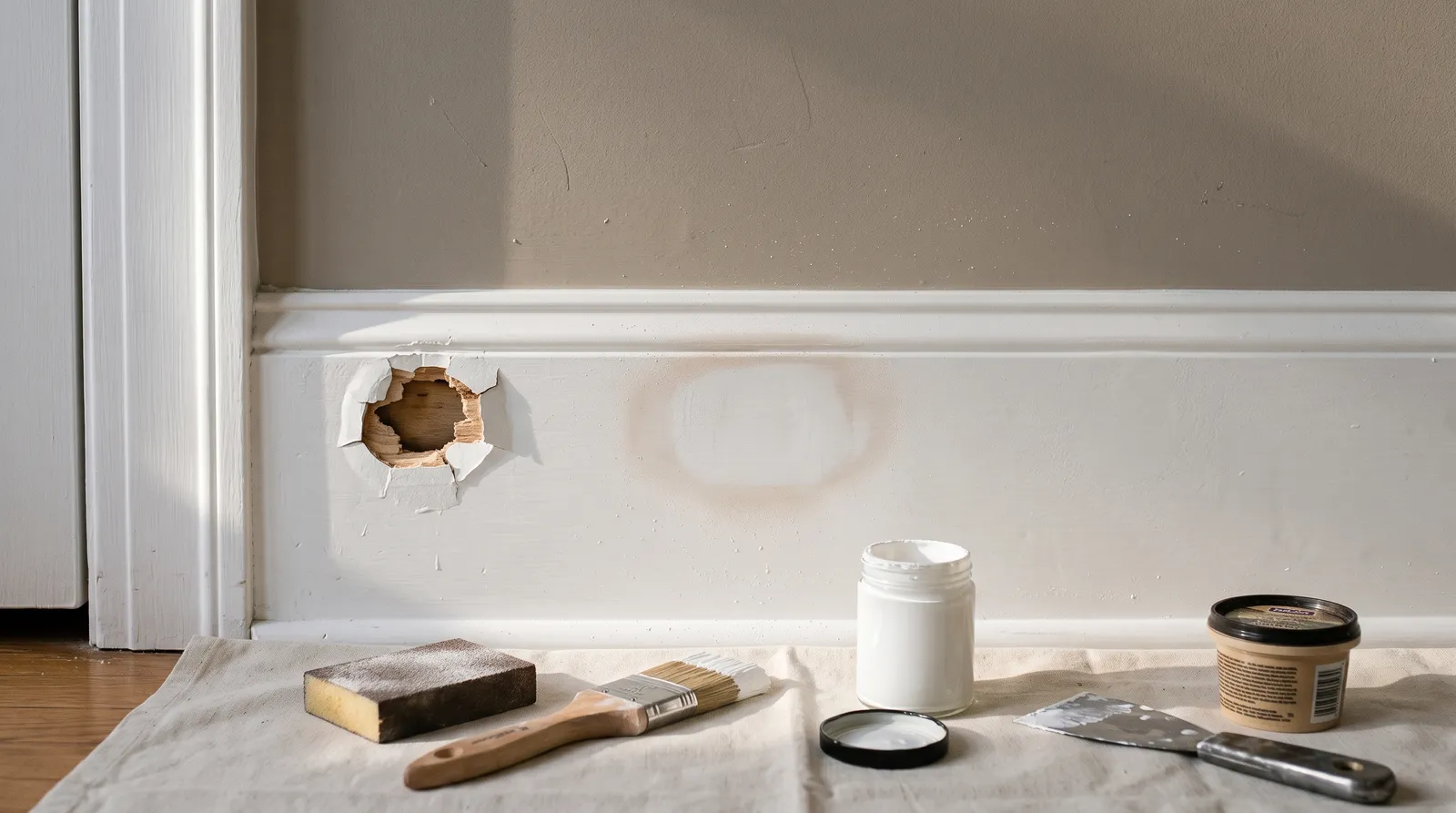 How to Repair Chipped Paint on Walls, Trim, and Doors
