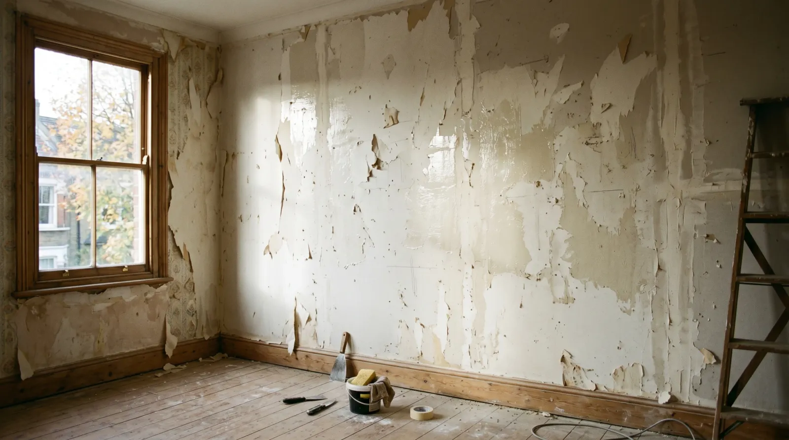 How to Paint Over Old Wallpaper Glue