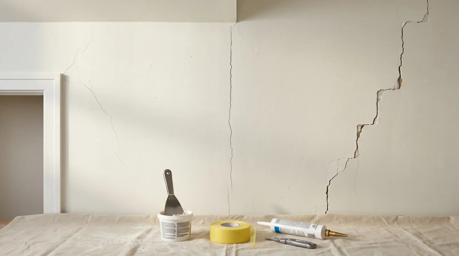 How to Fix Cracks in Walls Before Painting