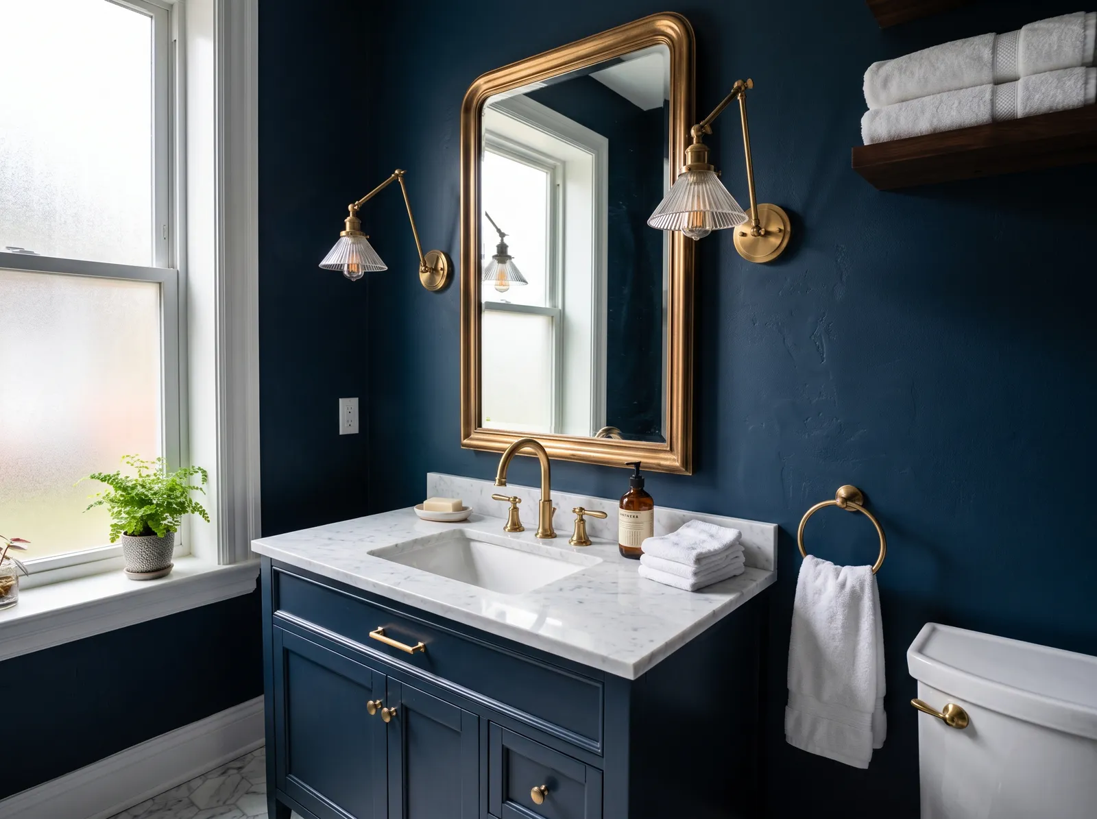 Blue painted in Indigo — Deep Indigo Retreat