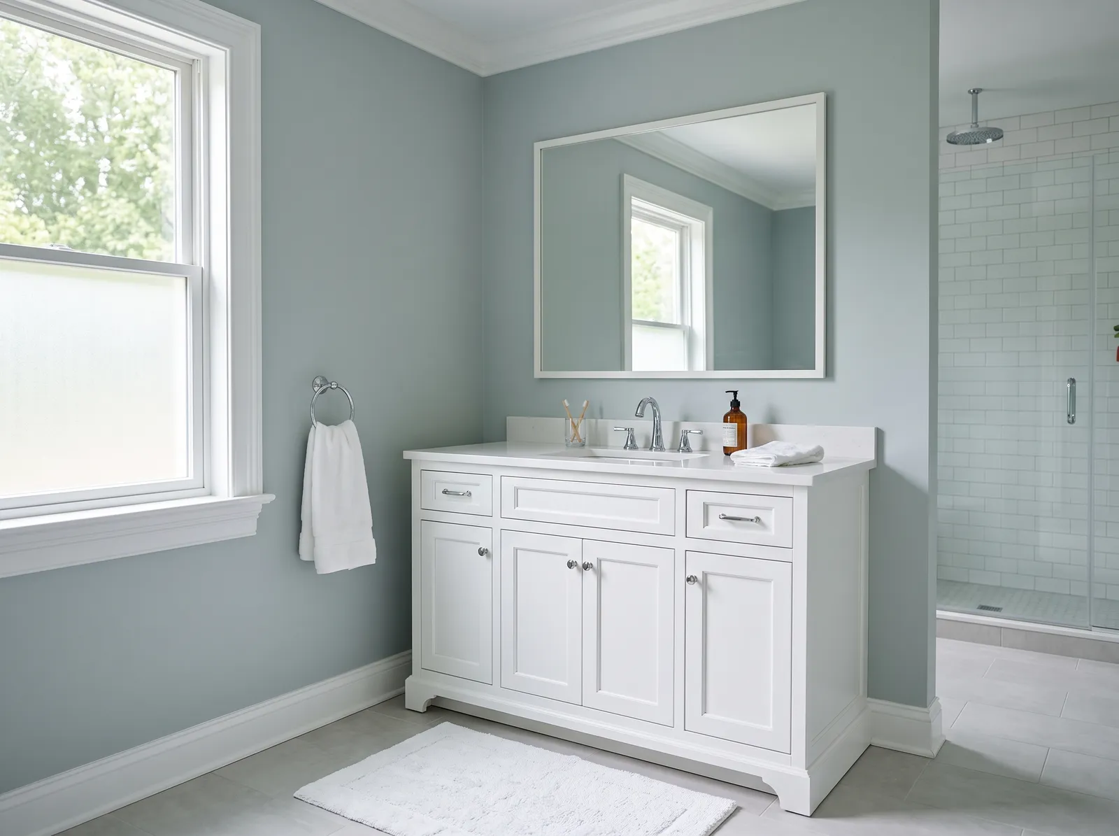 Blue painted in Sleepy Blue — Gentle Gray-Blue