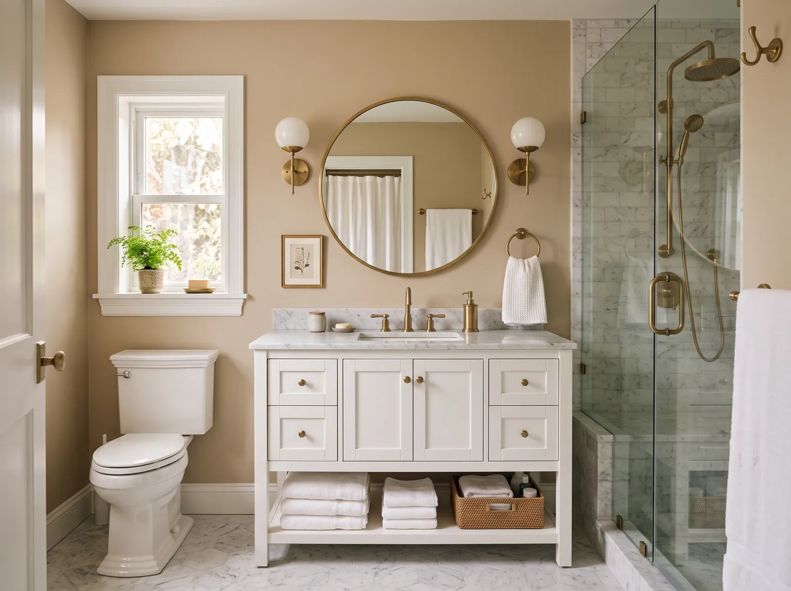Earthy painted in Latte — Creamy Warm Taupe