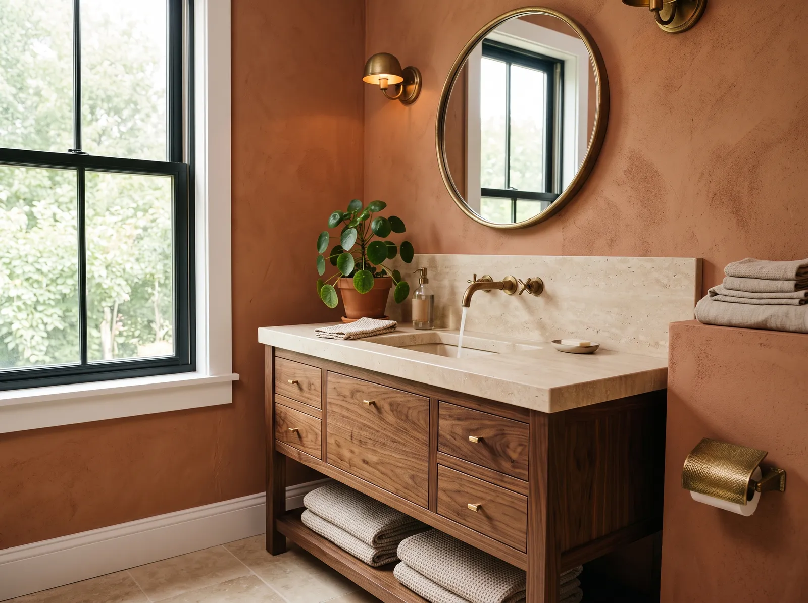 Earthy painted in Cavern Clay — Warm Terracotta Glow