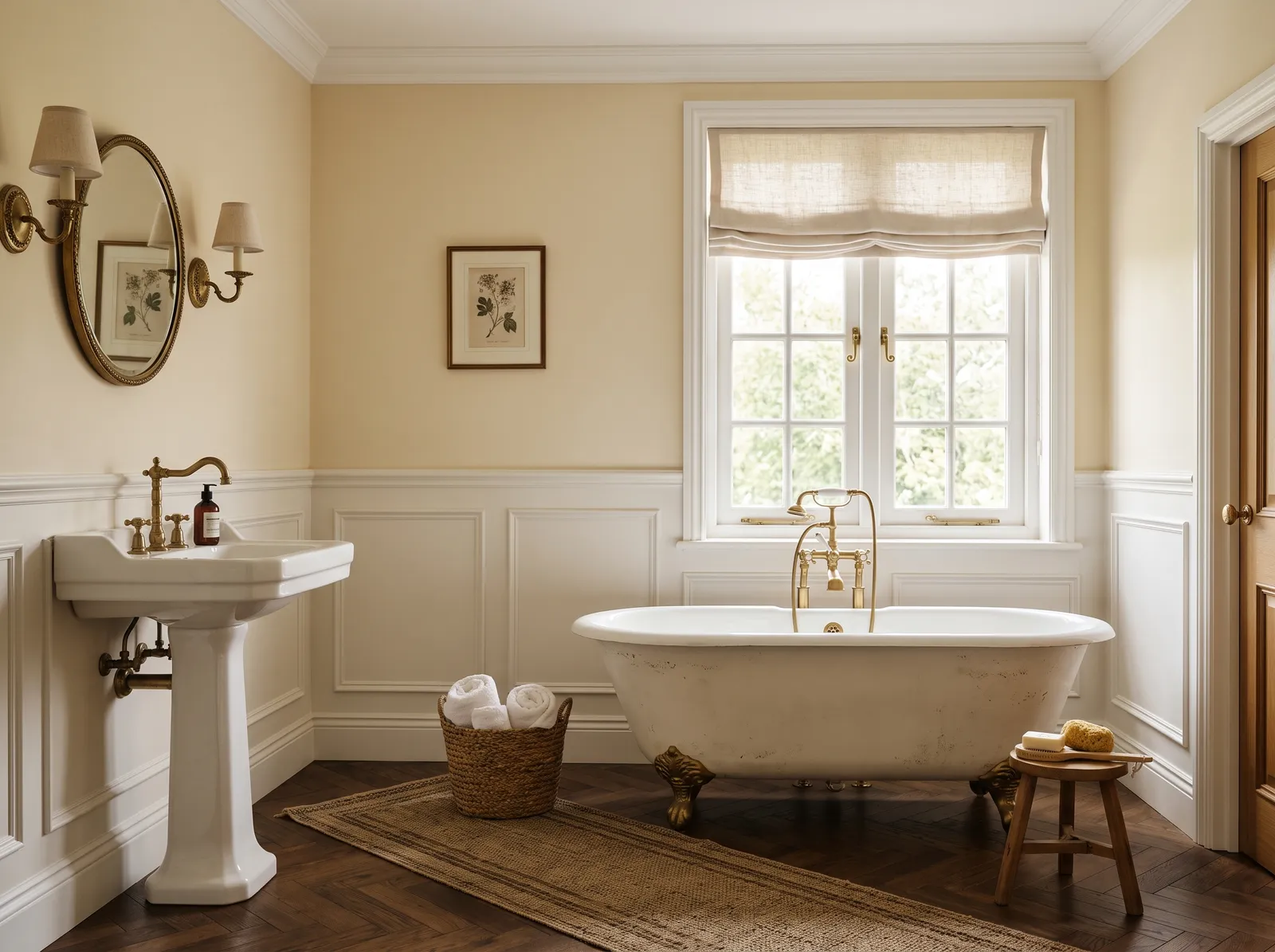 White painted in Swiss Coffee — Warm Vanilla Cream