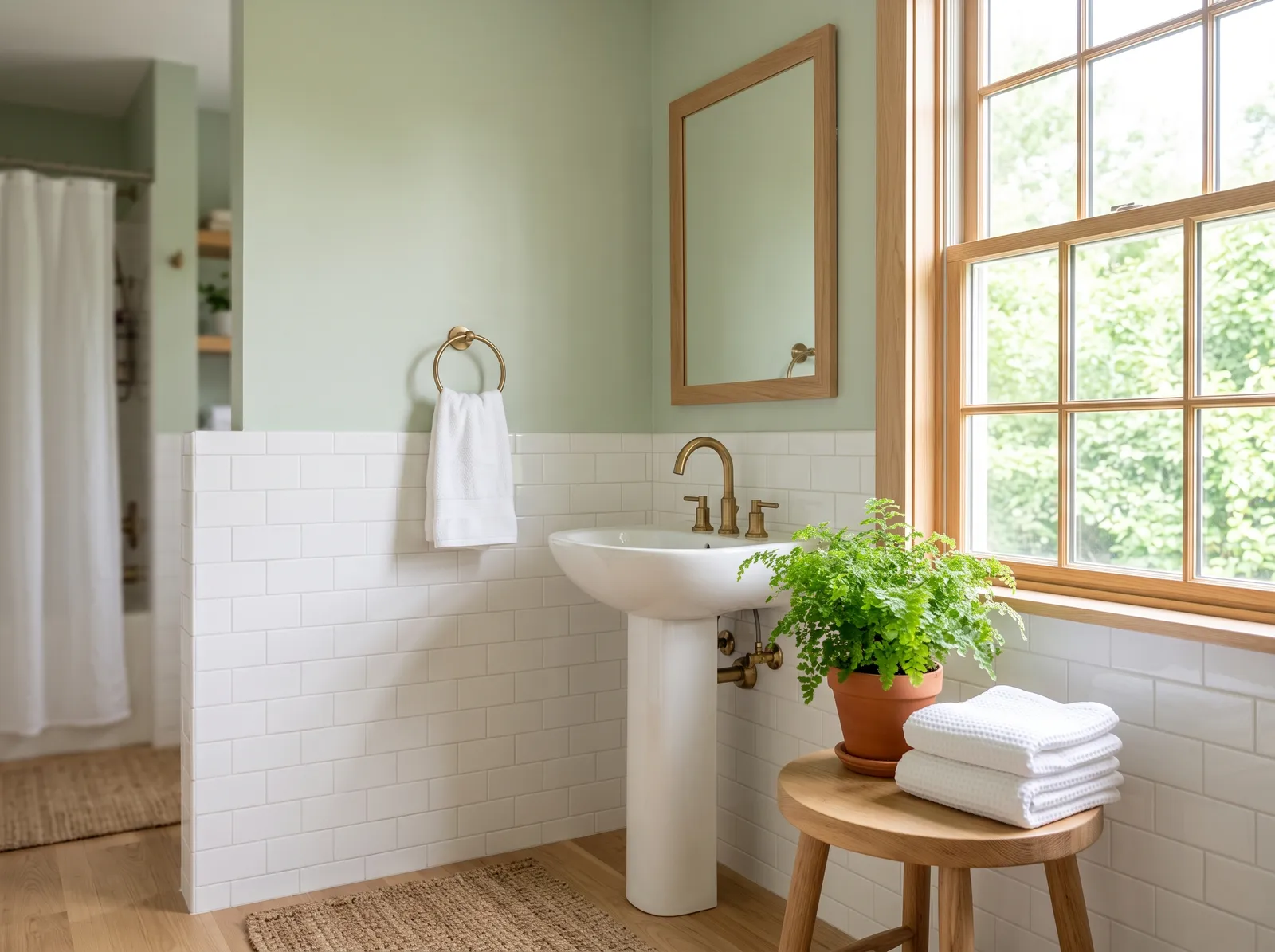 Green painted in Saybrook Sage — Soft Spa Sage
