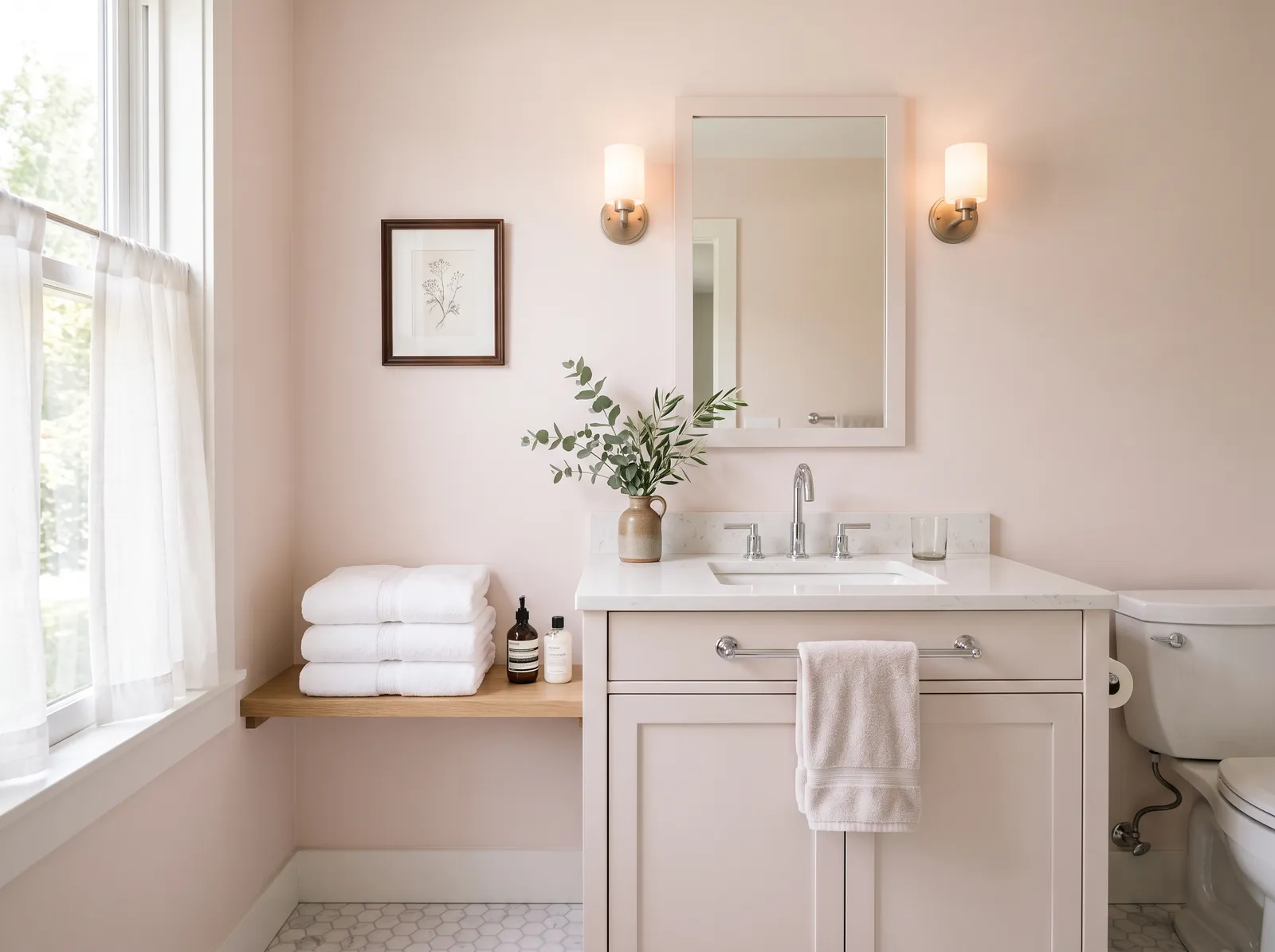 Guest painted in First Light — Gentle Blush