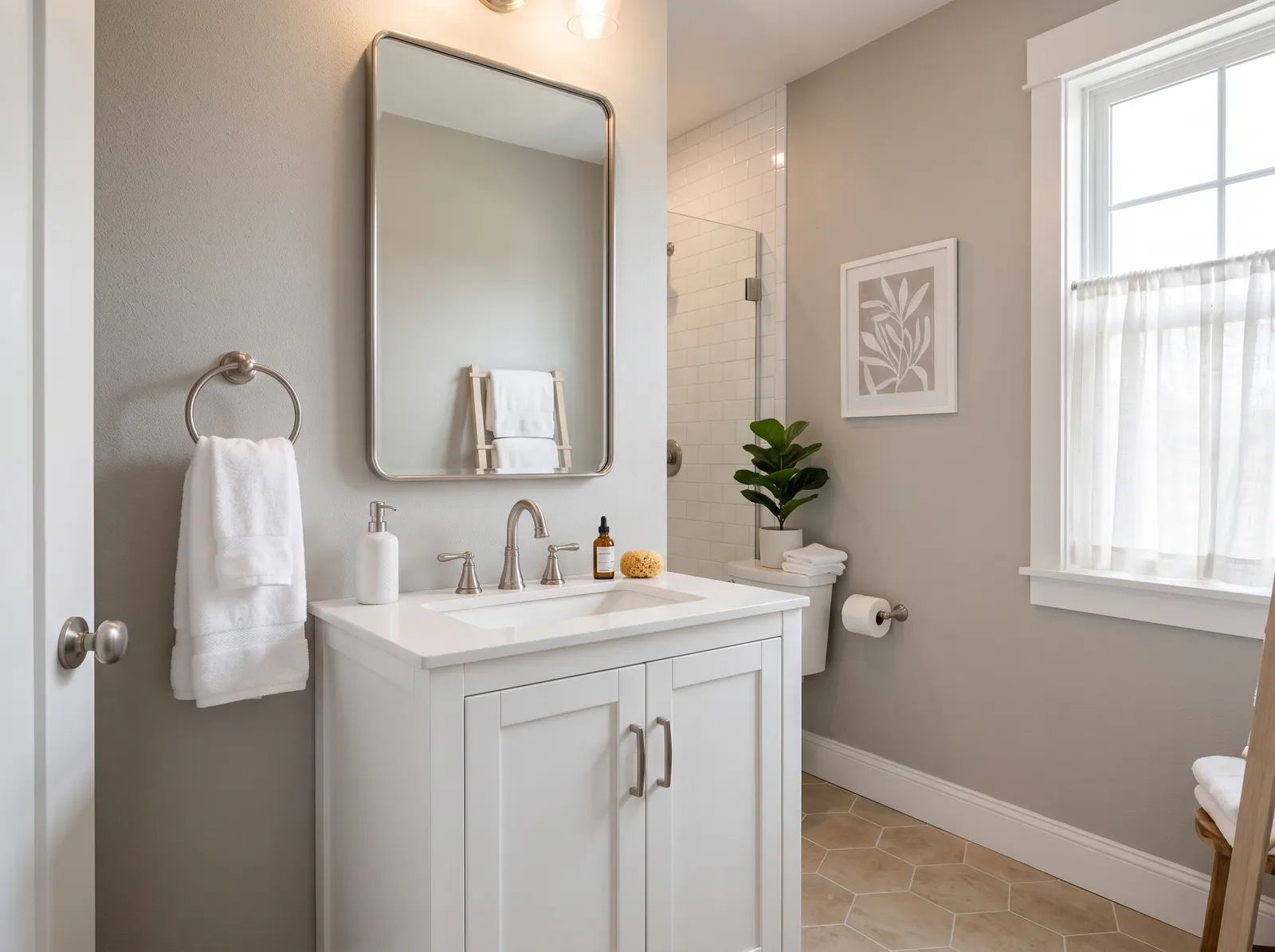 Guest painted in Repose Gray — Soft Greige-Gray