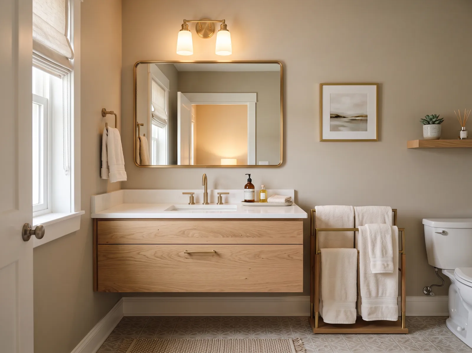Guest painted in Accessible Beige — Warm Greige