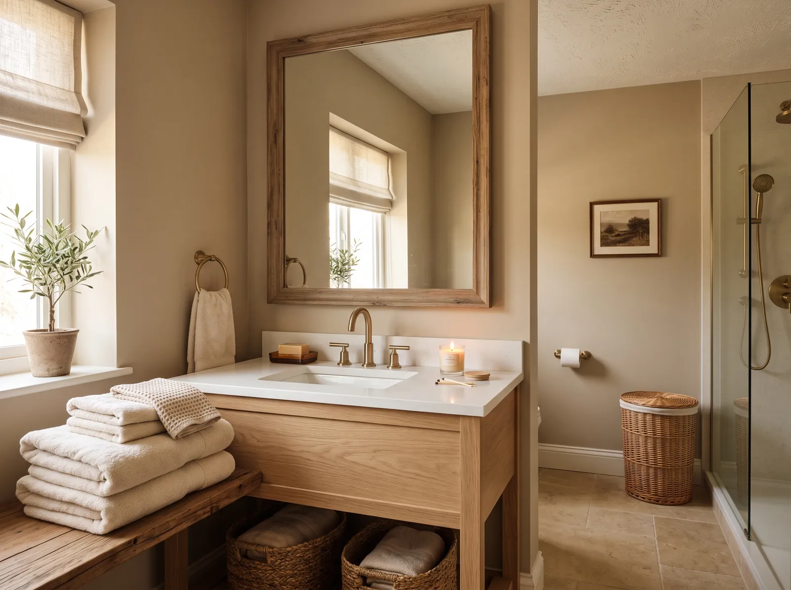Guest painted in Natural Linen — Warm Linen Taupe