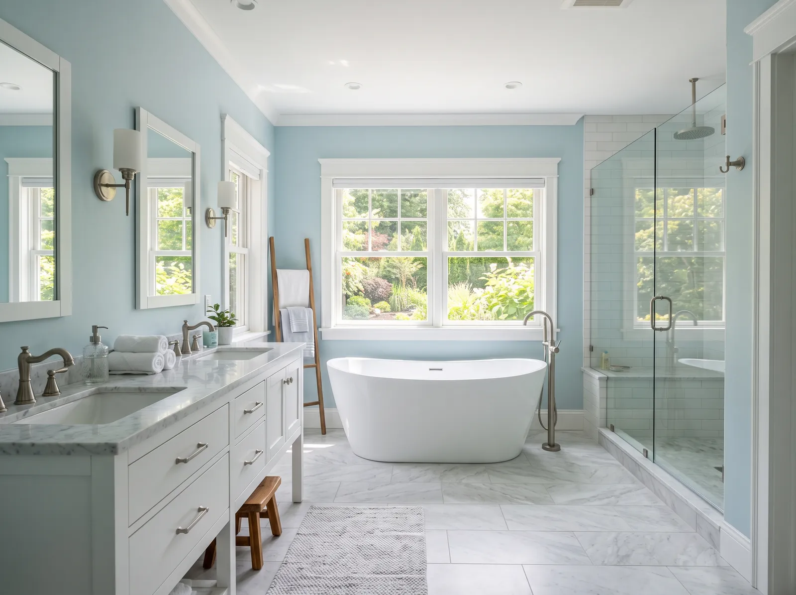 Master painted in Breath of Fresh Air — Soft Spa Blue