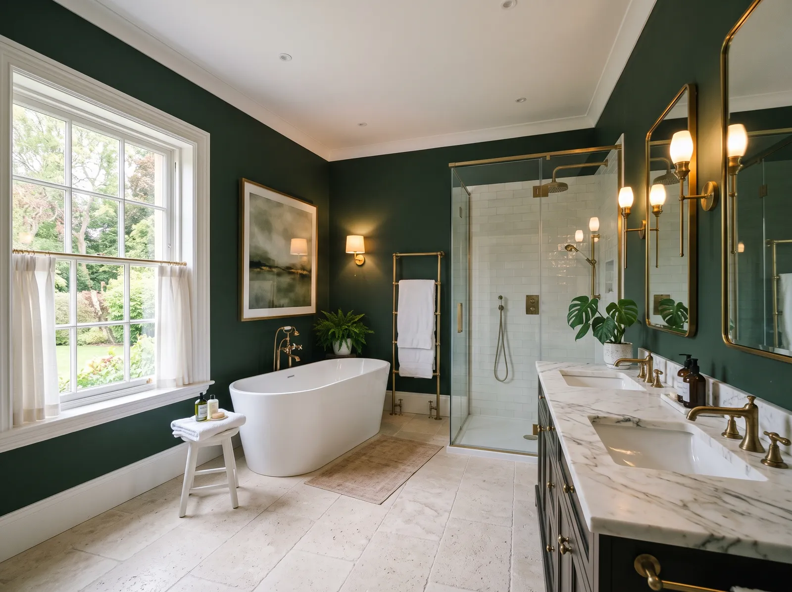 Master painted in Hunter Green — Deep Forest Retreat