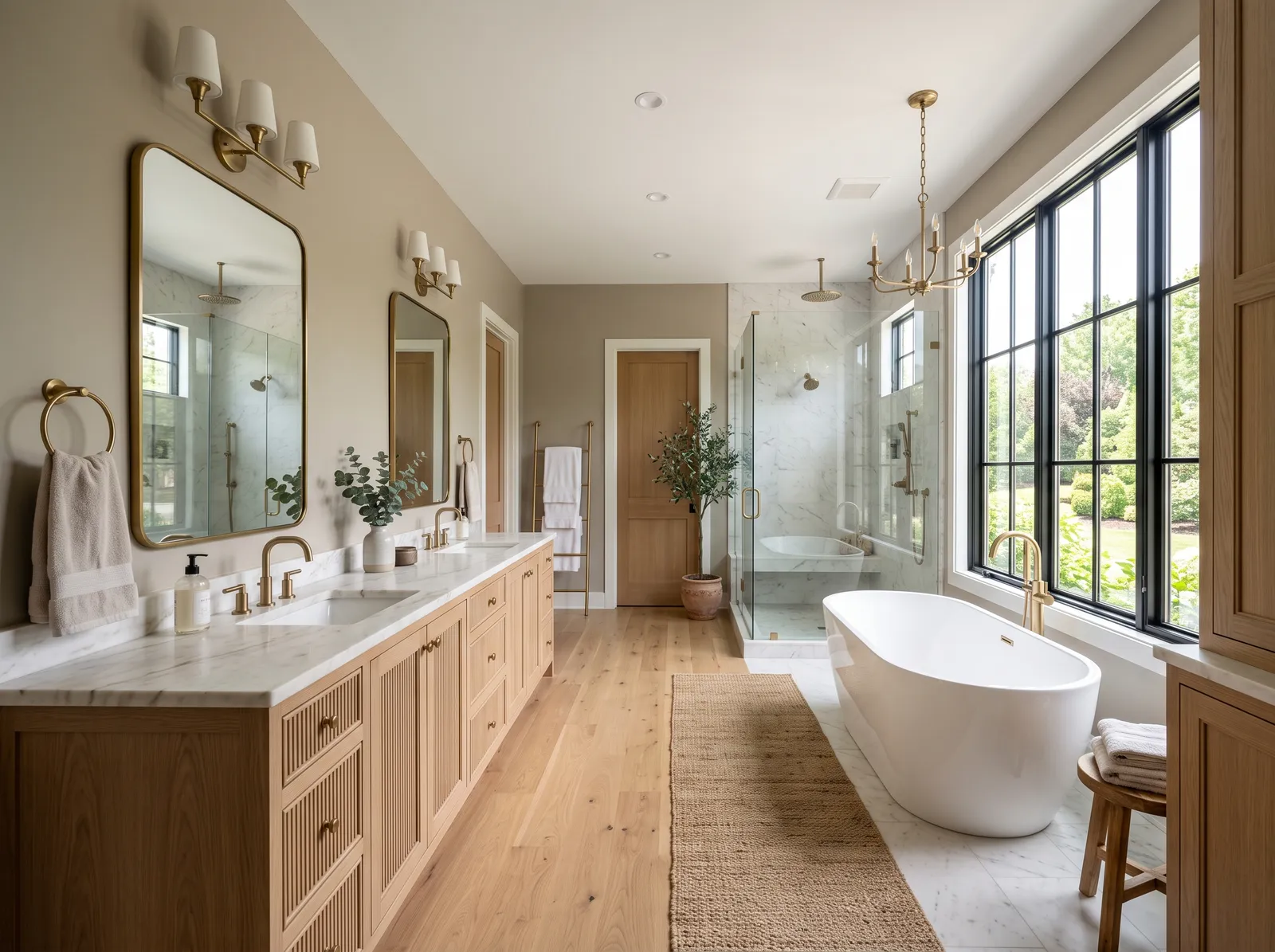 Master painted in Accessible Beige — Warm Greige Spa