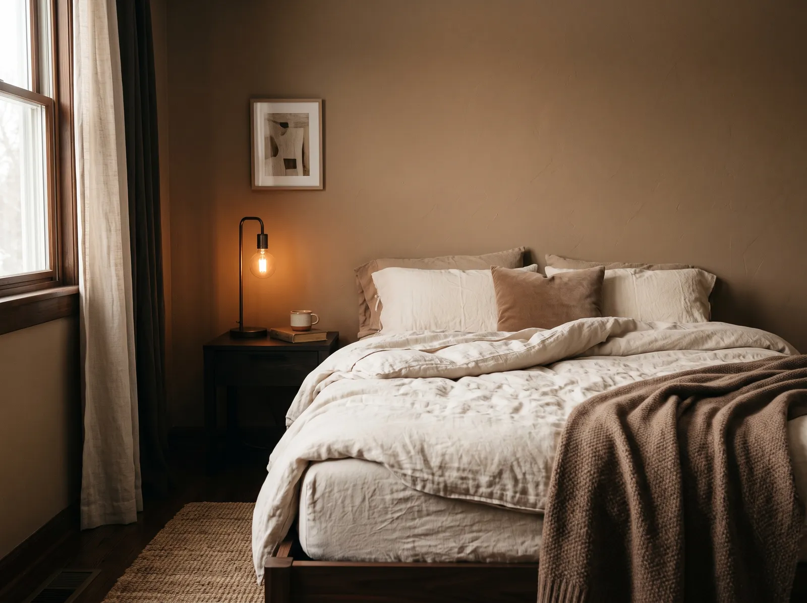 Beige painted in Latte — Deep Latte Tan