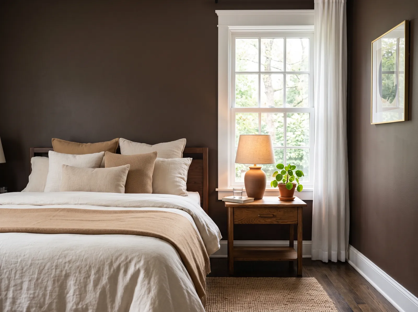 Brown painted in Van Buren Brown — Deep Cocoa