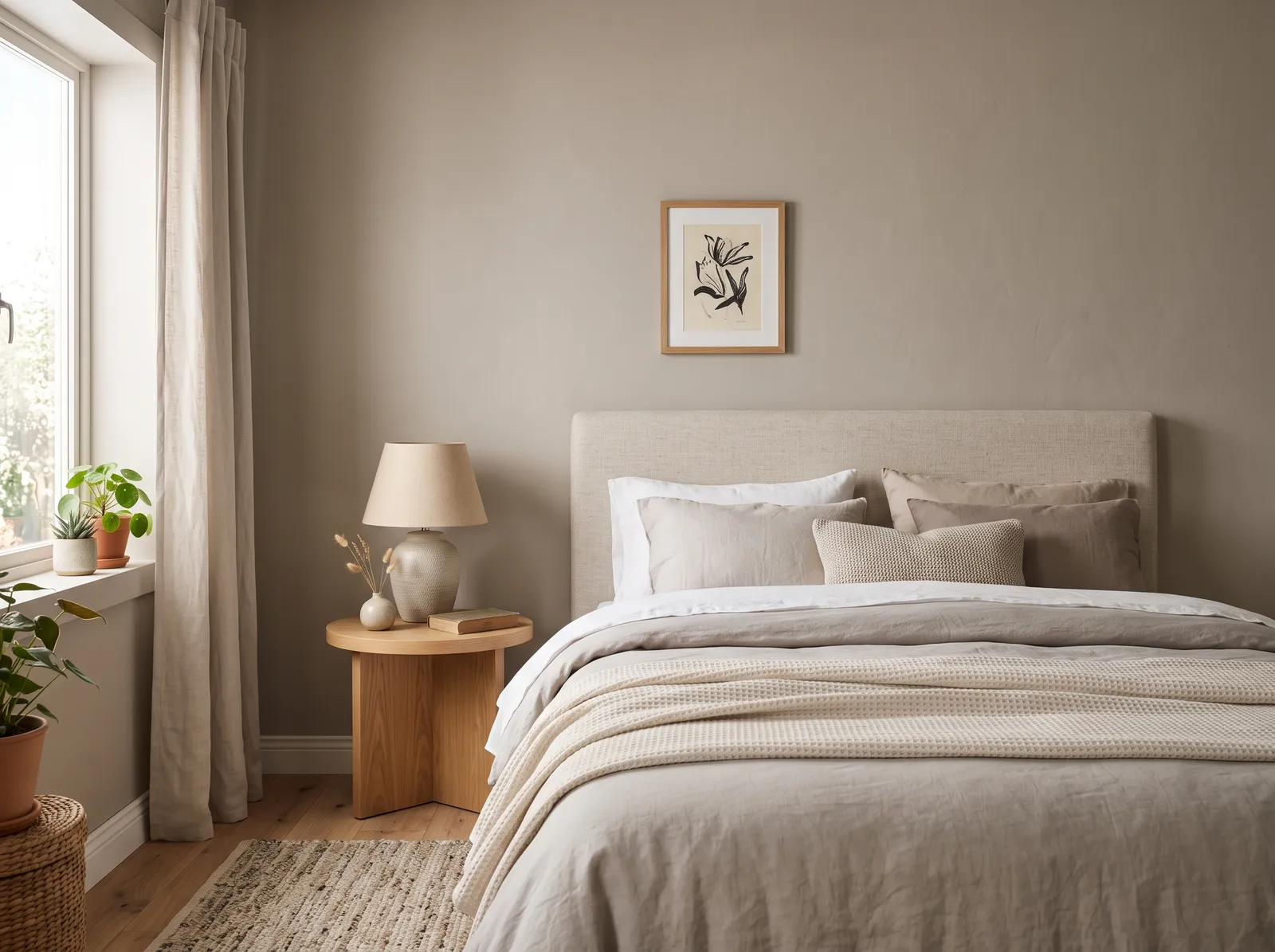Brown painted in Fawn Brindle — Mushroom Greige