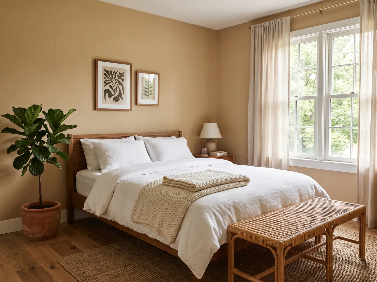 Brown painted in Kilim Beige — Sandy Tan Light