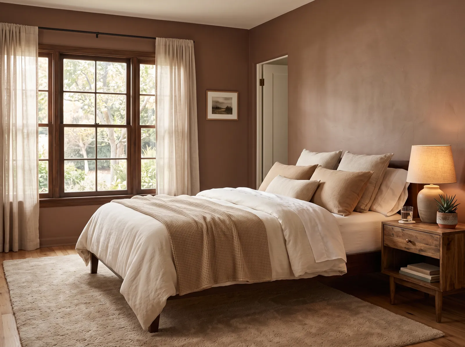 Brown painted in Mocha — Warm Mocha