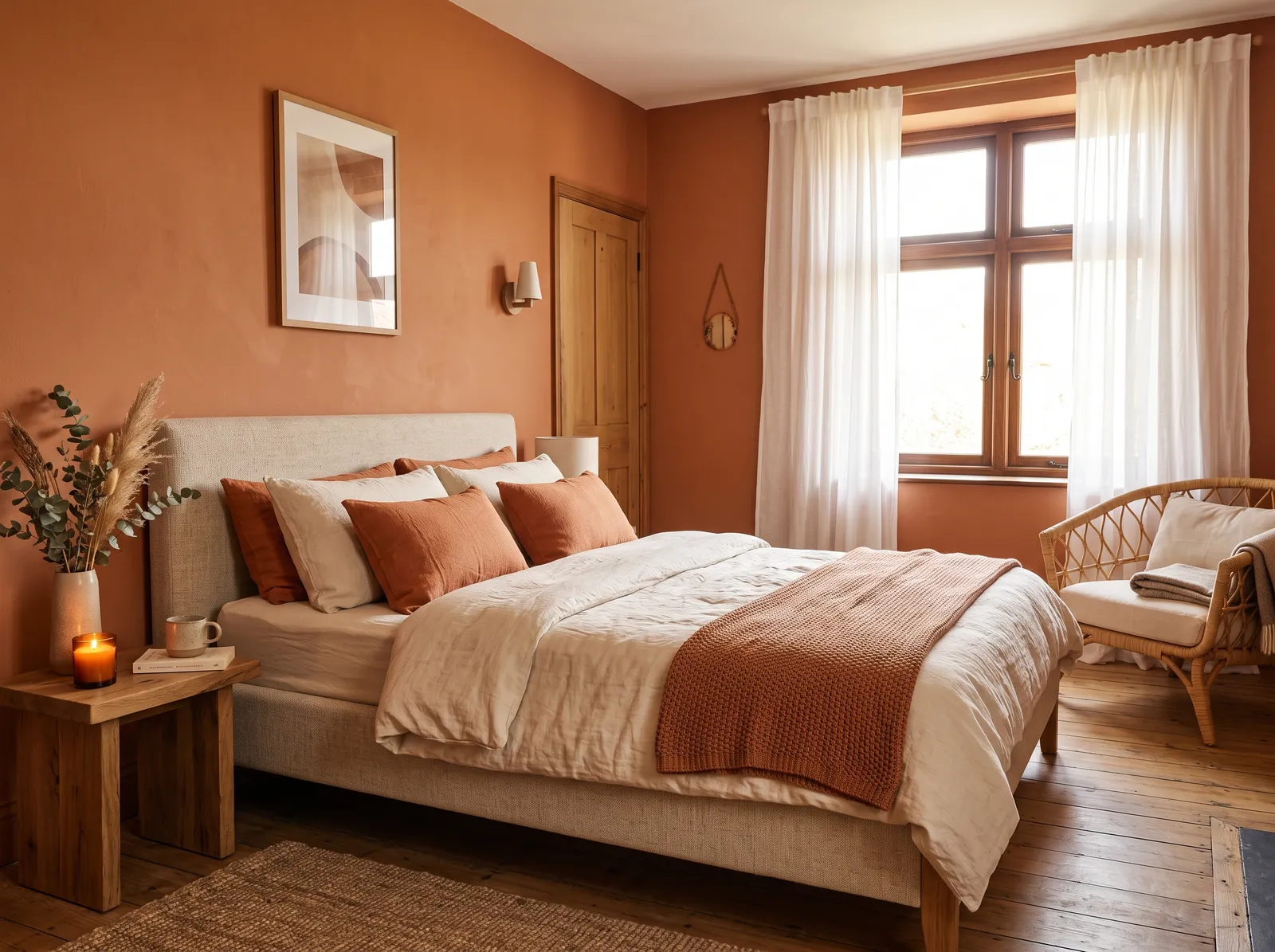Orange painted in Baked Clay — Baked Clay Glow