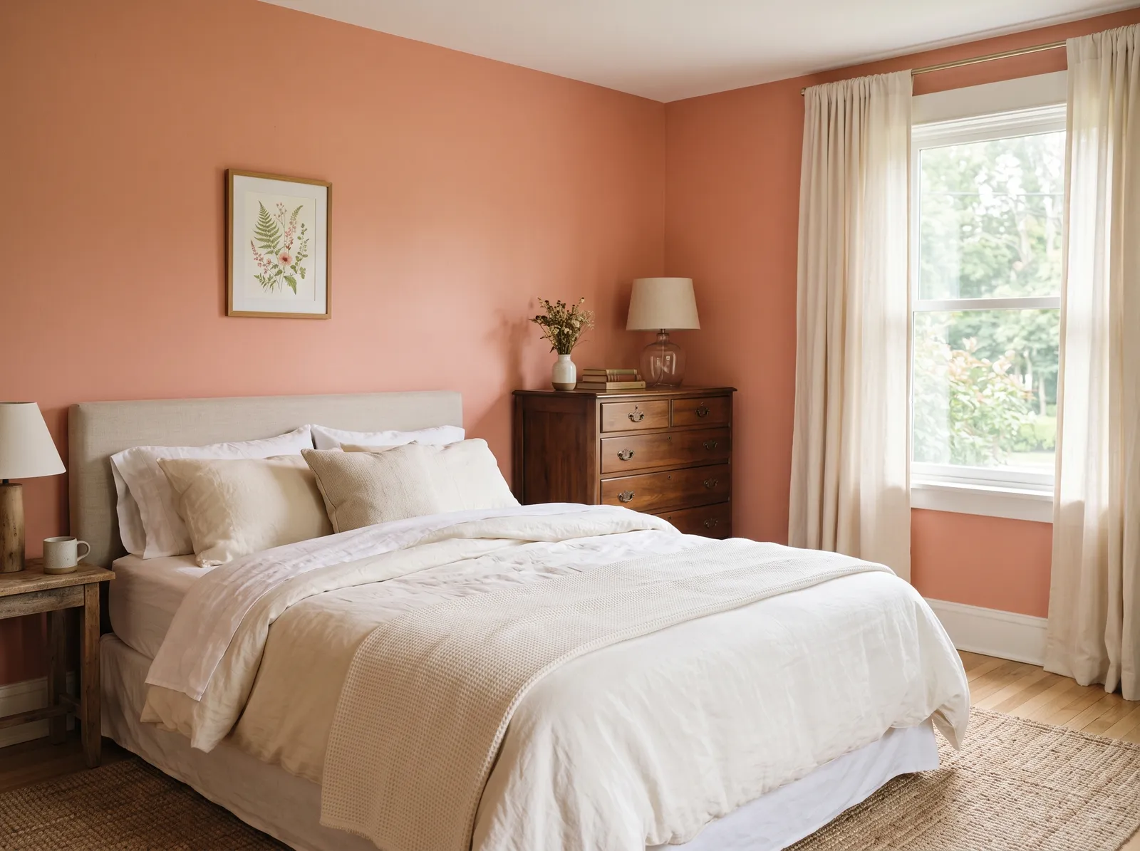 Orange painted in Sockeye — Soft Coral Calm