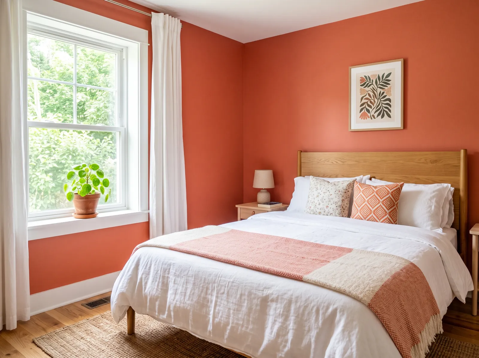 Orange painted in Coral Reef — Warm Coral Charm