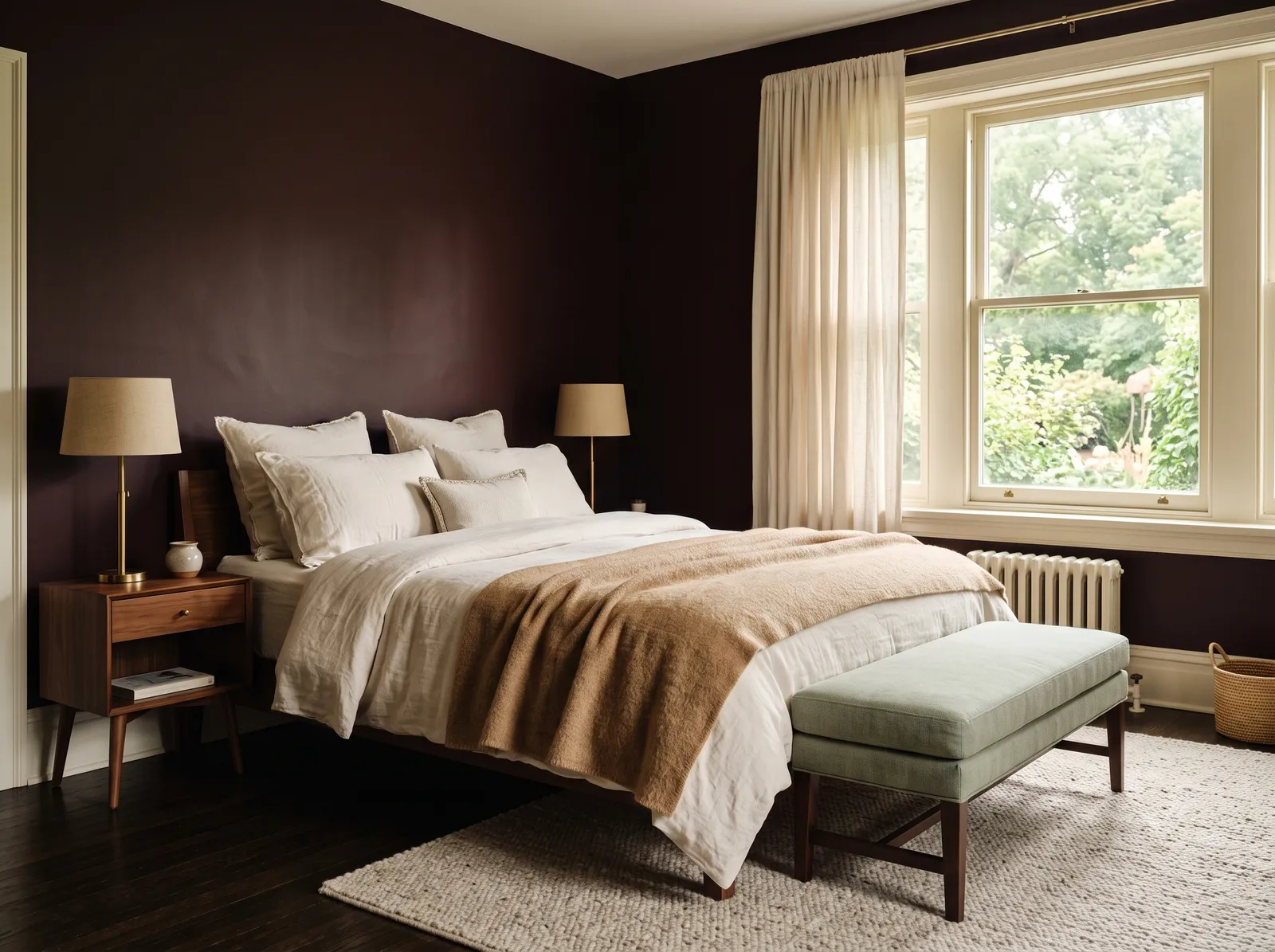Red painted in Ancient Burgundy — Darkest Oxblood