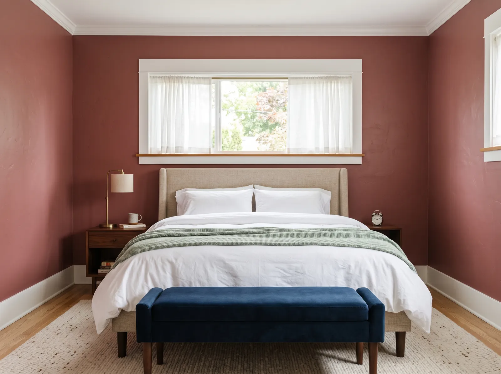 Red painted in Bricktone Red — Muted Brick Rose