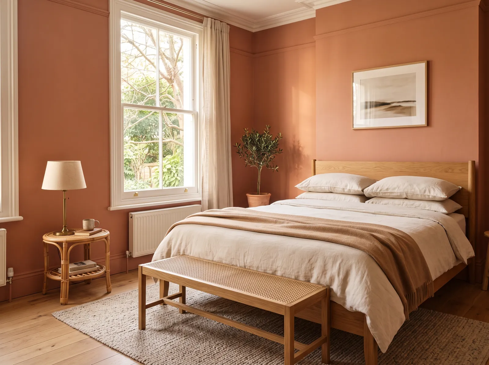 Red painted in Red Earth — Soft Terracotta