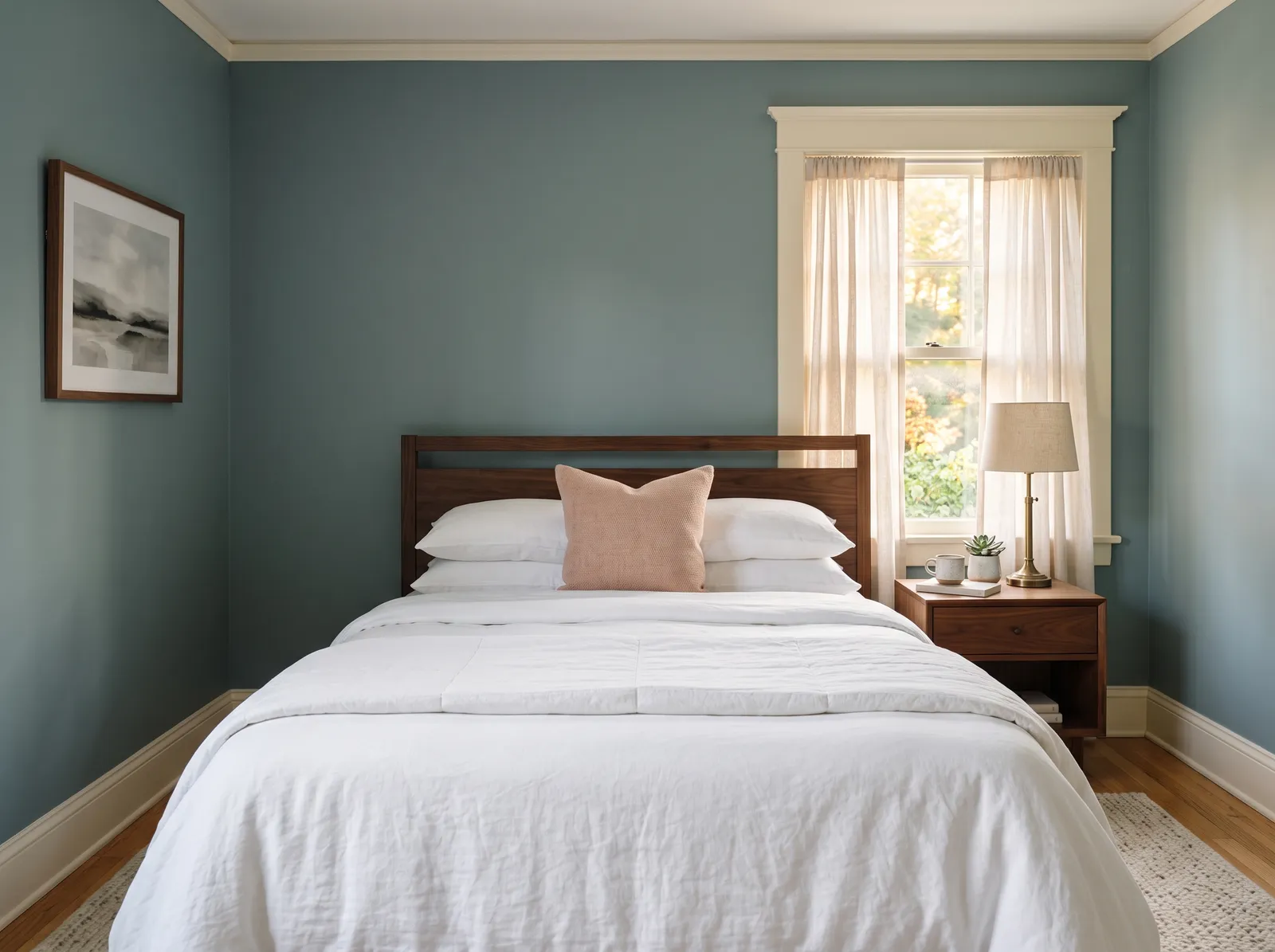 Teal painted in Aegean Teal — Aegean Evening