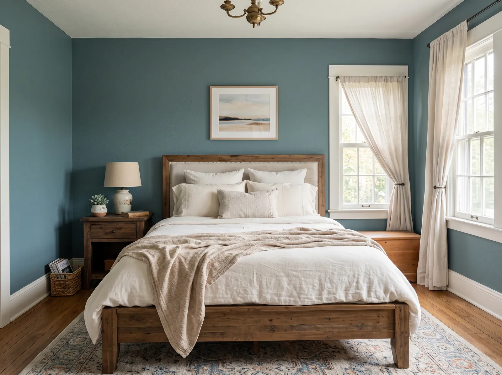 Teal painted in Mediterranean — Mediterranean Calm