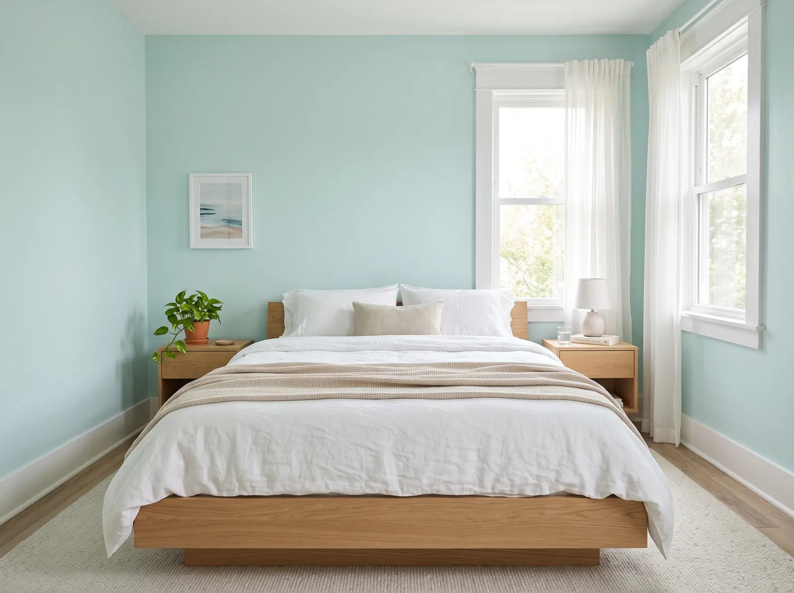 Teal painted in Tame Teal — Soft Seafoam Calm