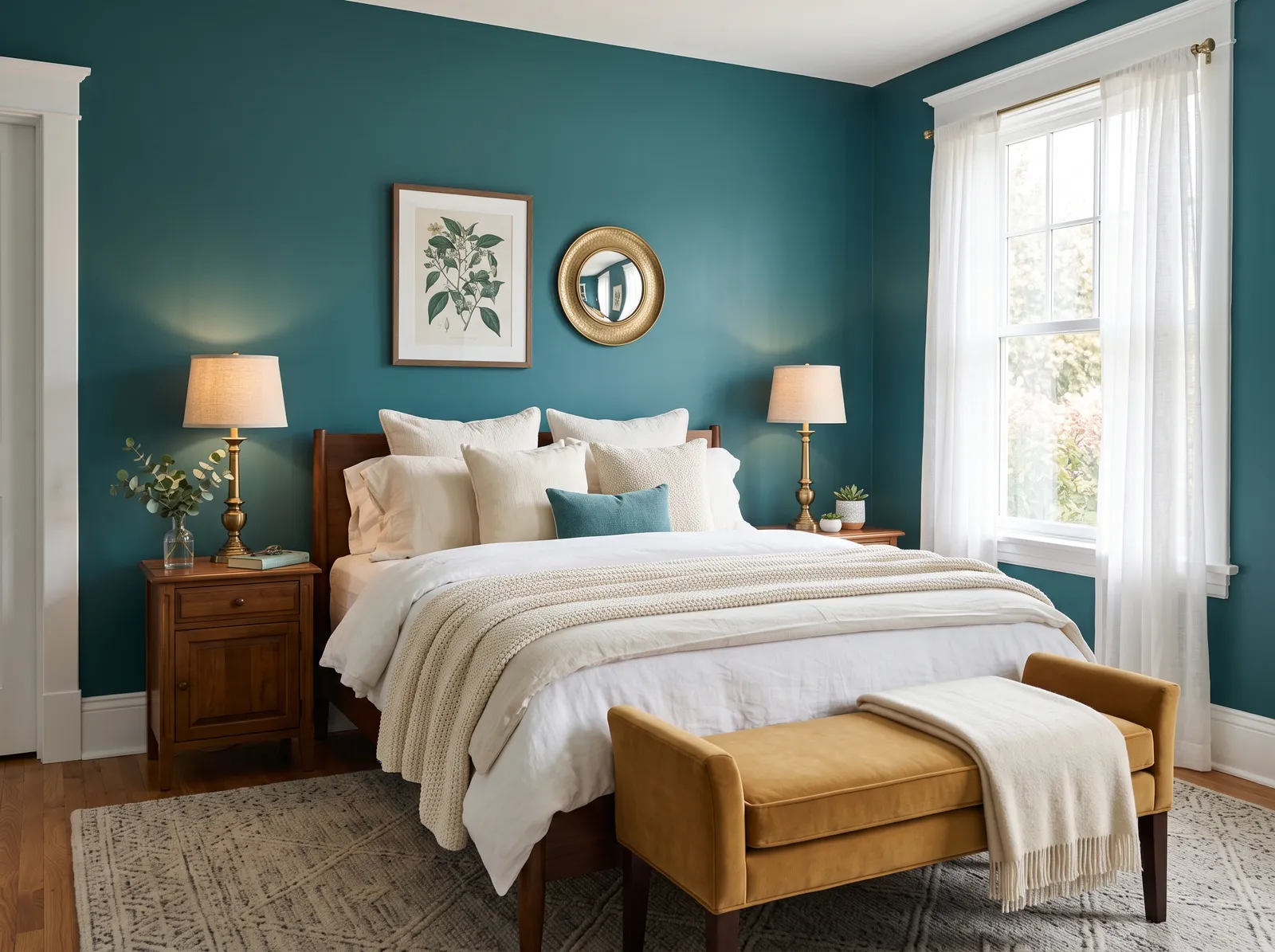 Teal painted in Vining Ivy — Peacock Vining Ivy