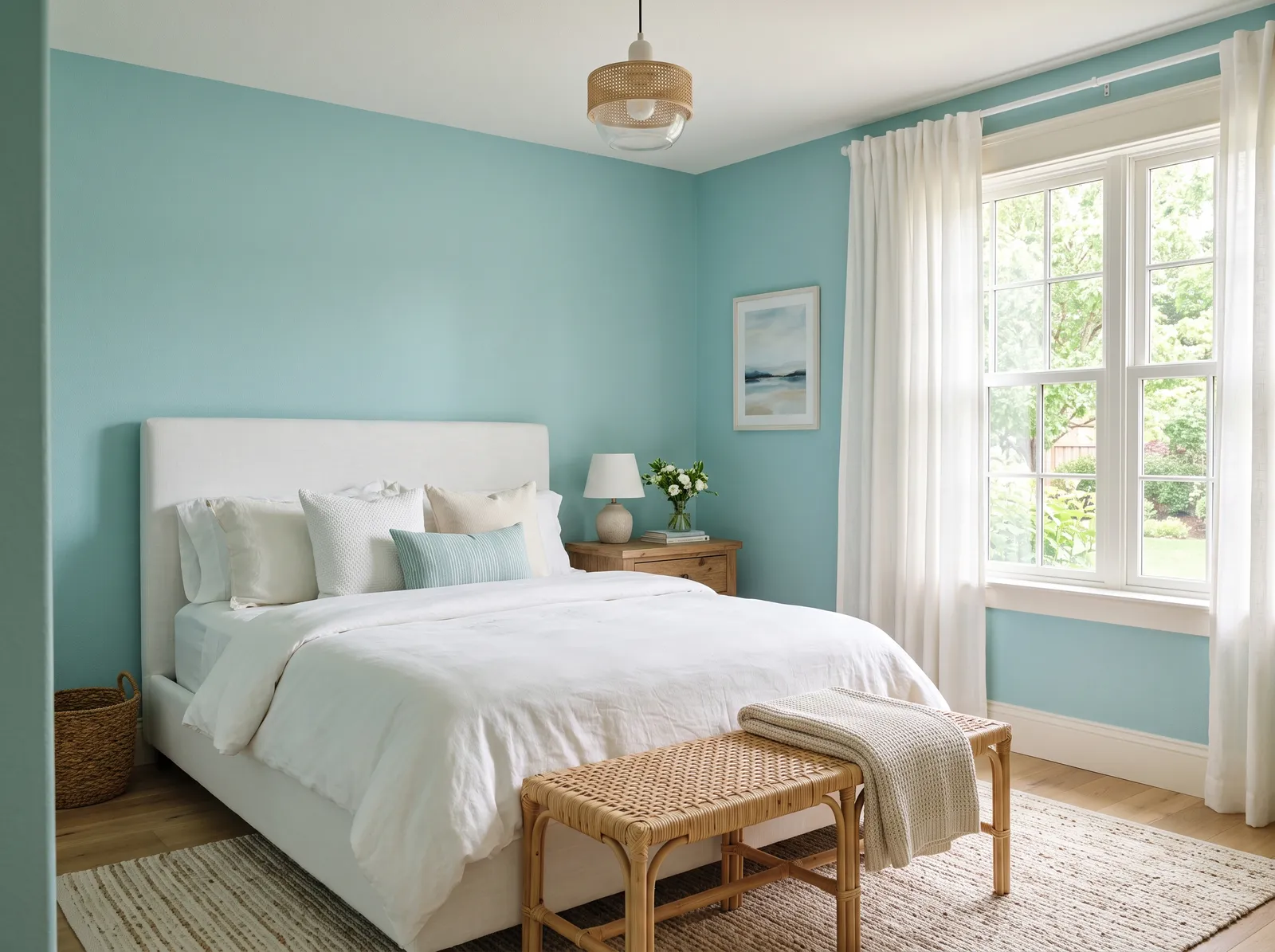 Teal painted in Watery — Watery Aqua Window