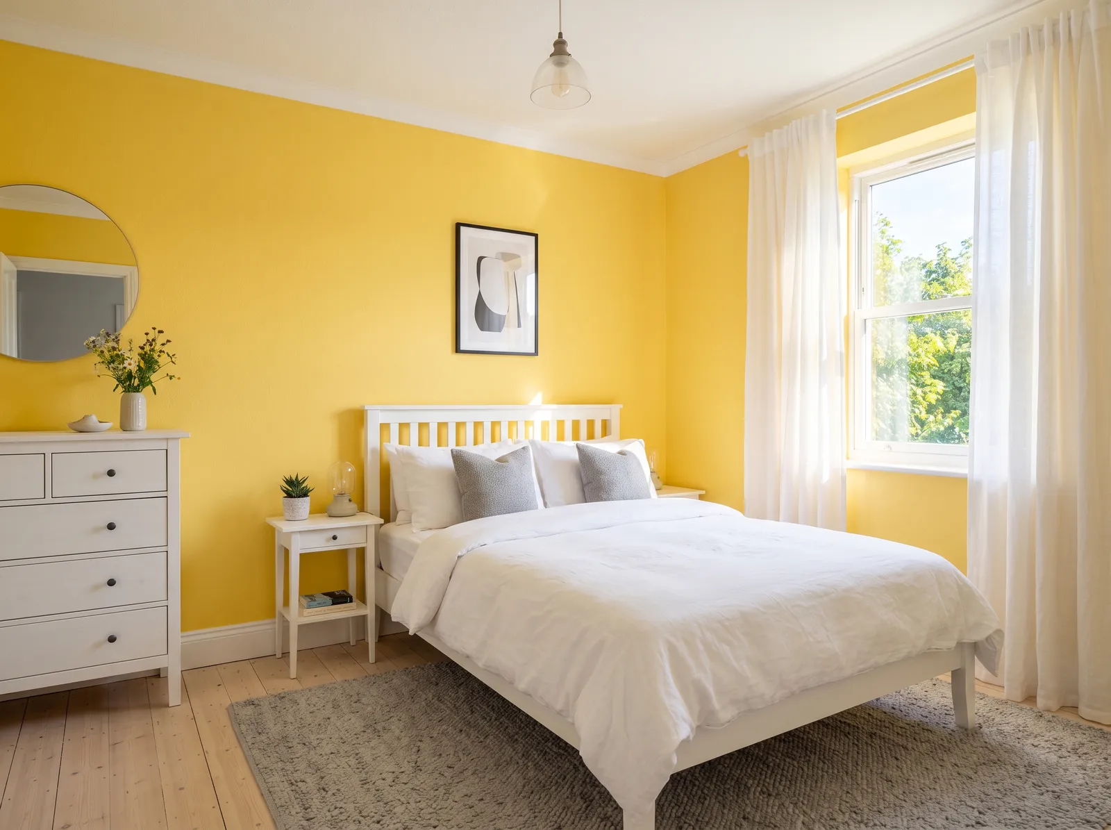 Yellow painted in Sunny Side Up — Cheerful Lemon Butter