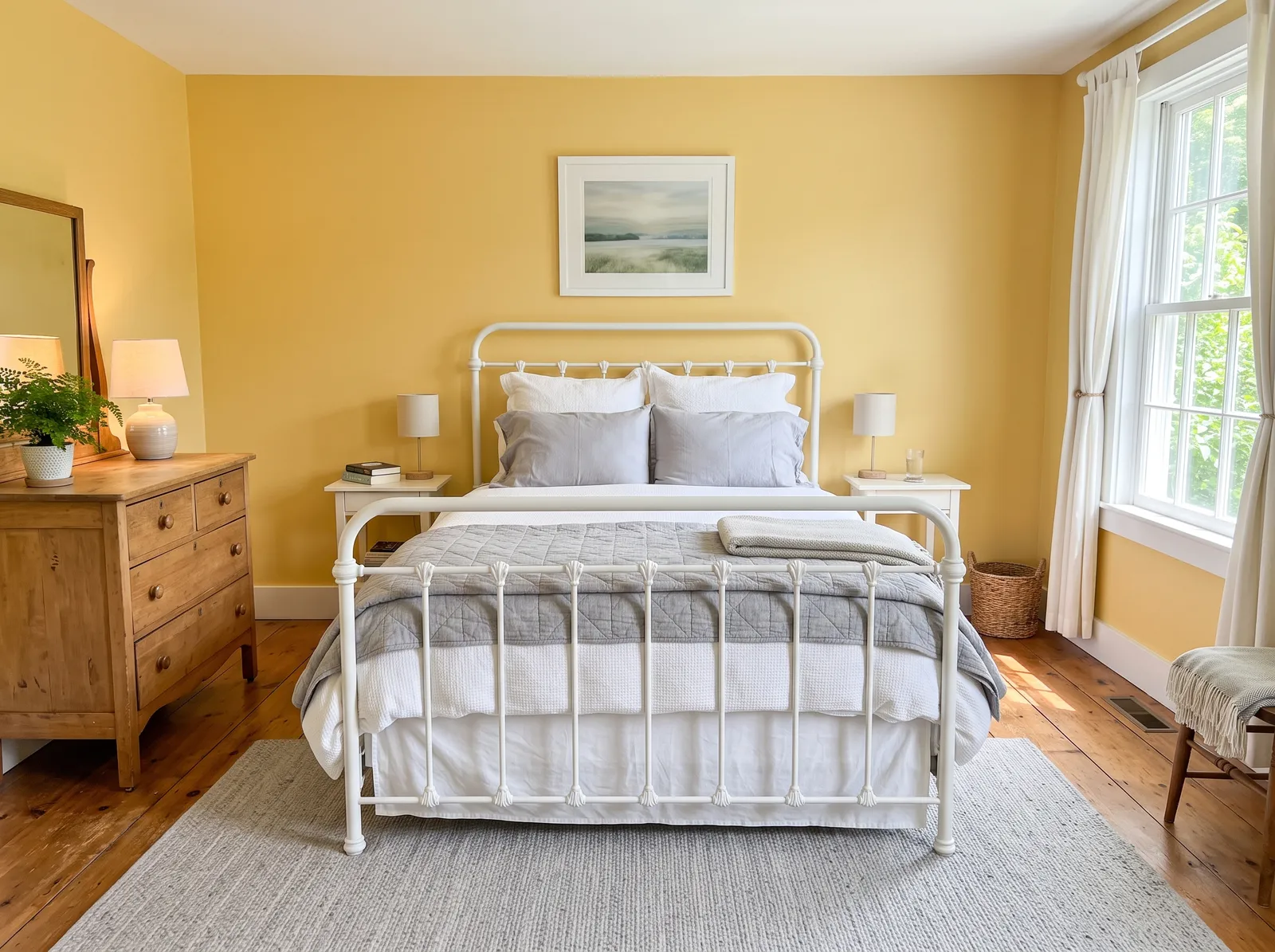 Yellow painted in Hawthorne Yellow — Classic Sunny Yellow