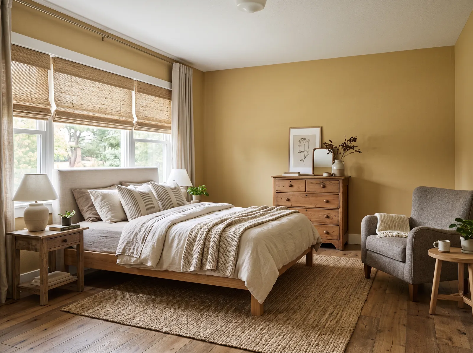 Yellow painted in Decatur Buff — Mellow Ochre Buff
