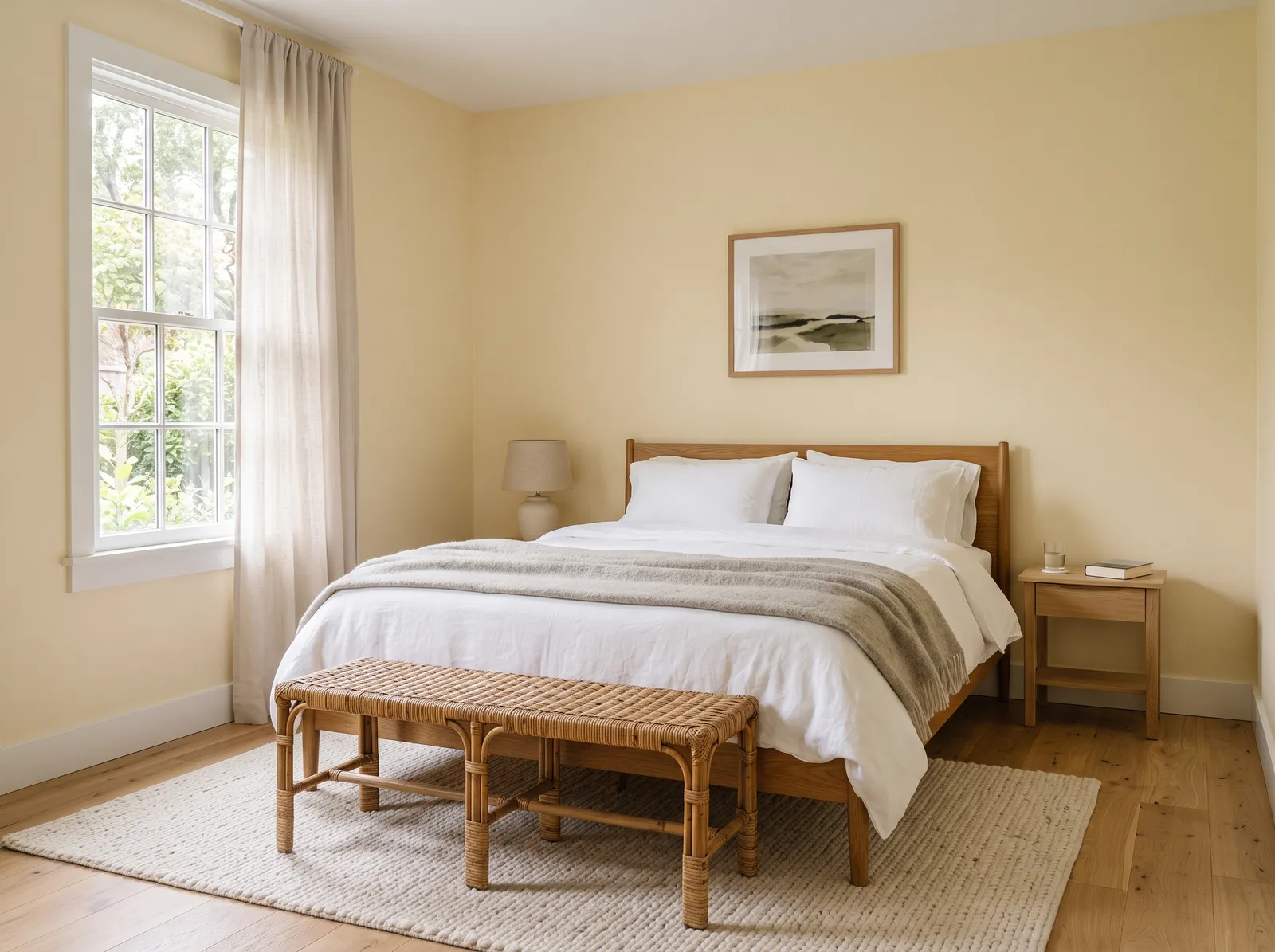 Yellow painted in Hepplewhite Ivory — Soft Buttercream Calm