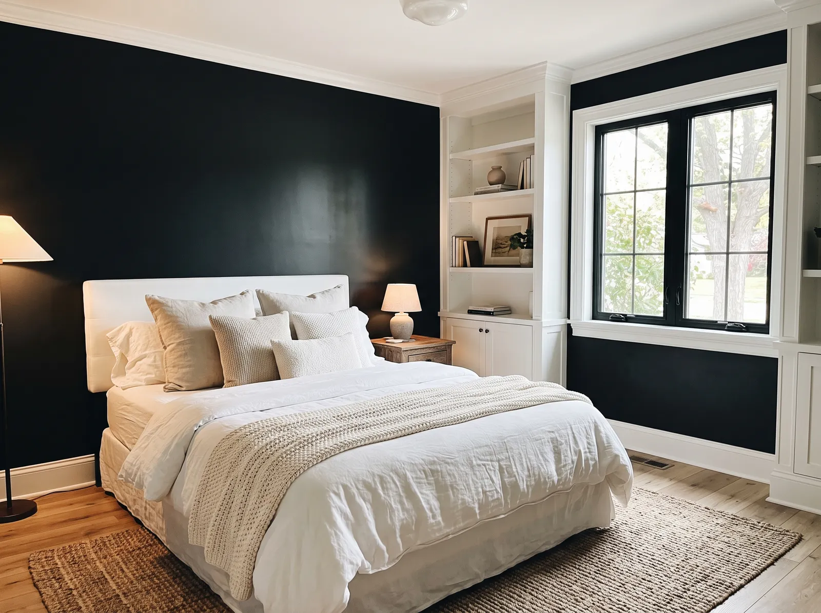 Black painted in Black Magic — Black And Warm White