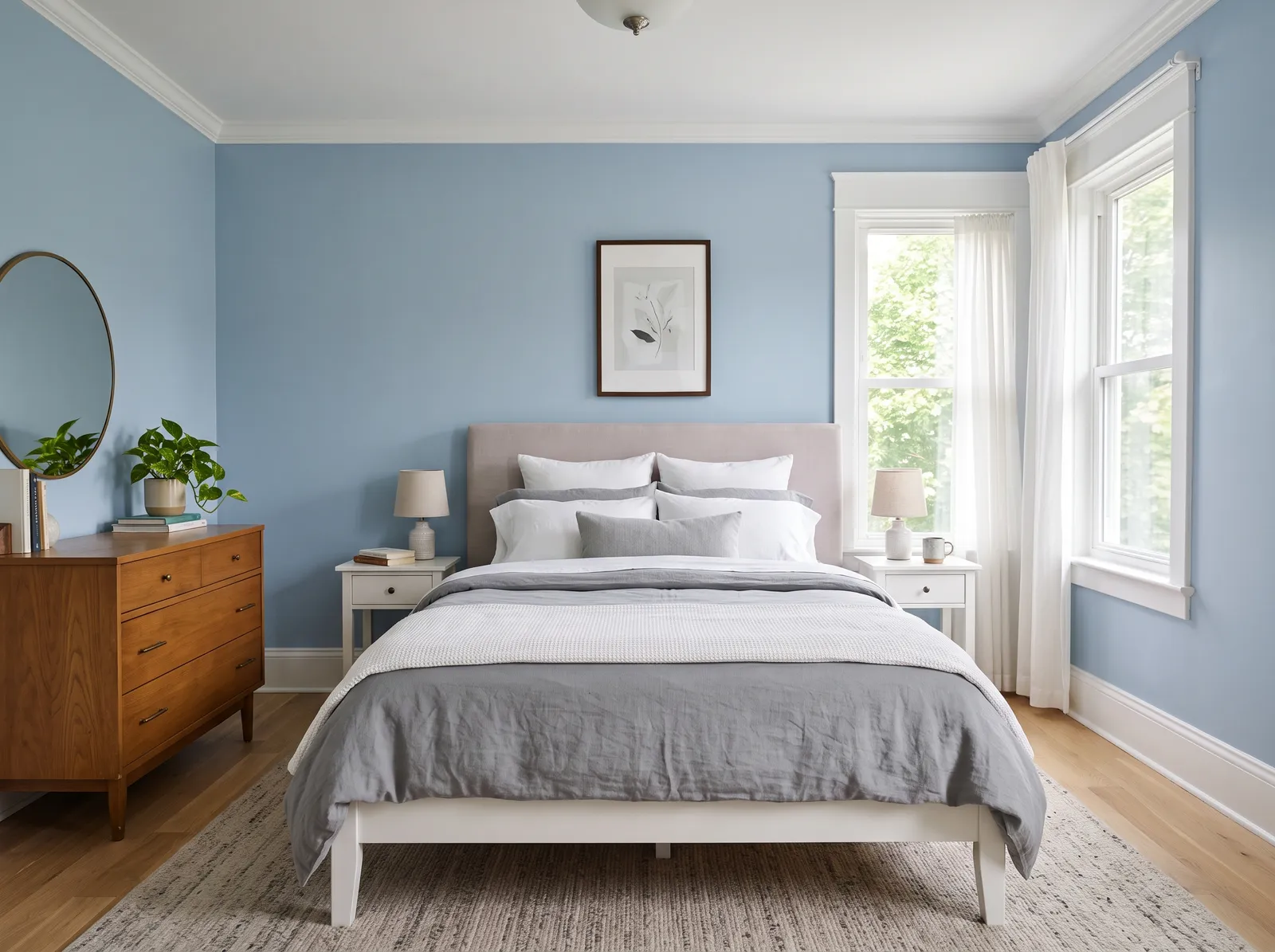 Blue painted in Yarmouth Blue — Powder Blue Quiet