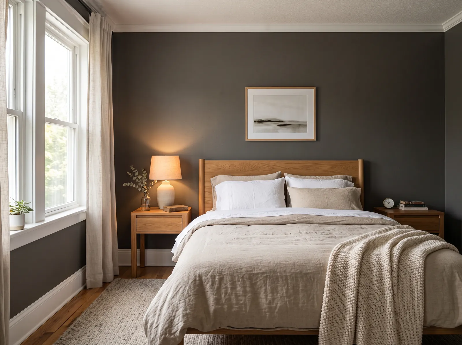 Gray painted in Kendall Charcoal — Cozy Charcoal Walls