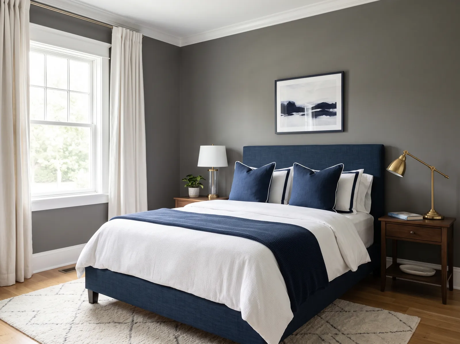 Gray painted in Chelsea Gray — Rich Mid Gray