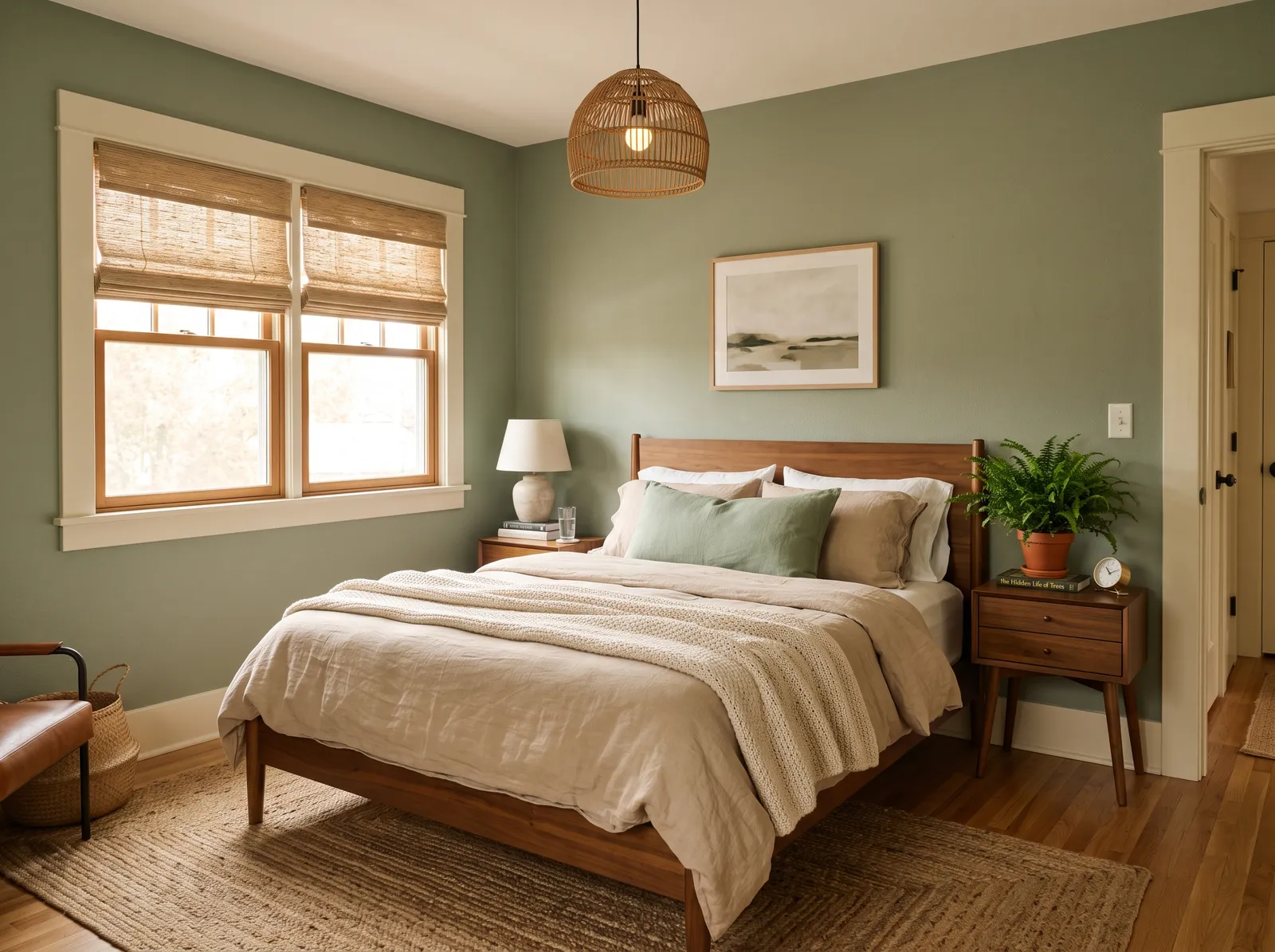 Green painted in Clary Sage — Easy Mid Sage