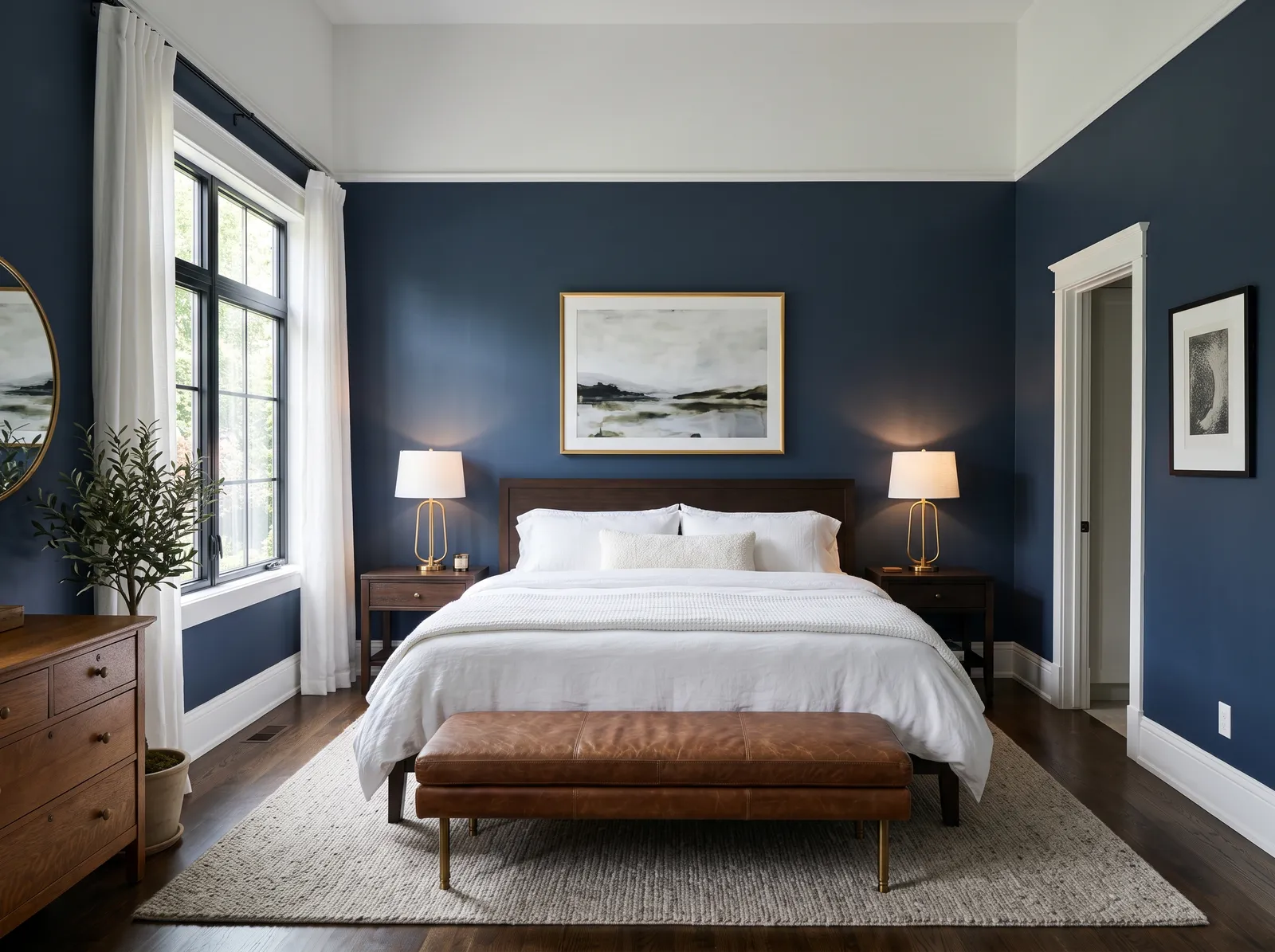 Master painted in Hale Navy — Deep Navy Night