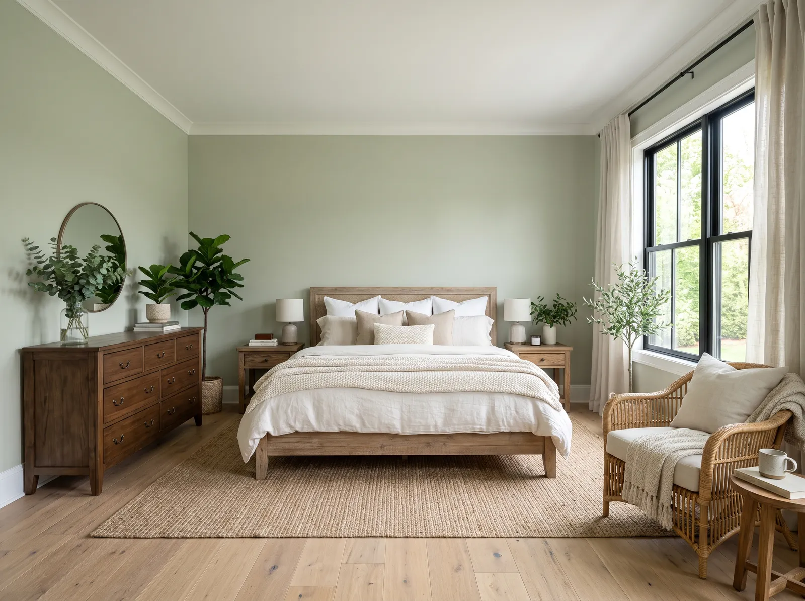 Master painted in Saybrook Sage — Soft Sage Rest