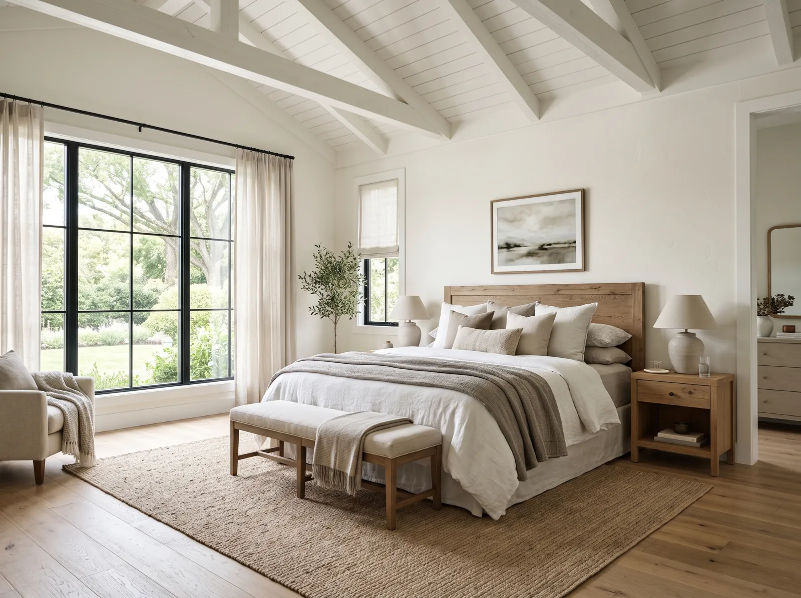 Master painted in White Dove — Soft Warm White